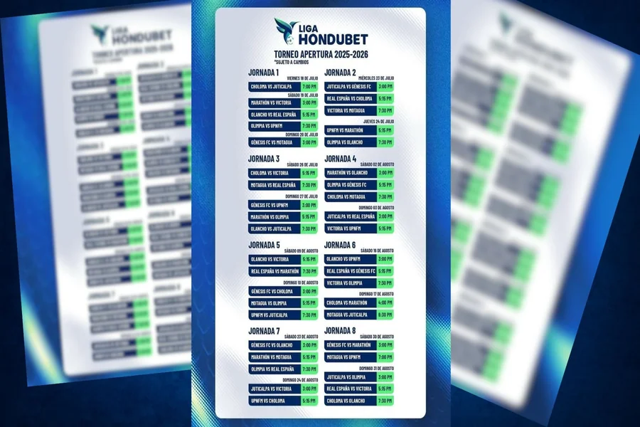Calendario De La Liga De Honduras